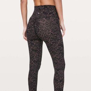 lululemon Black and Pink Align Pant Full Length 28”
